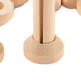 Factory Direct Craft Unfinished Wood Doll Pin Stands Set of 24 for Crafts, Doll Making and More - 1-1/8 Inch Diameter Factory Direct Craft