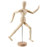 JOIKIT 4 Pack 12 Inch Wooden Artists Model, Wooden Art Mannequin Articulated Mannequin with Stand and Posable Body, Movable Wooden Manikin for JOIKIT