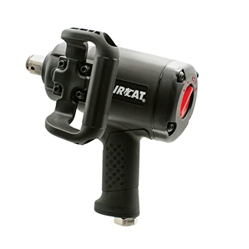 AirCat Pneumatic Tools 1870-P 1-Inch Super Duty Composite Pistol Grip Impact Wrench 2,100 ft-lbs - WoodArtSupply