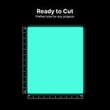 Heat Transfer Vinyl Glow in Dark Iron on Vinyl 9 Pack 12"x 10" PU HTV Luminous Fluorescent Color for Shirts(Glow in Dark) SHOYISI