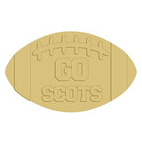 3D Football Cutout Unfinished Wood Sports Kids Room School Décor Door Hanger MDF Shape Canvas Style 3 Art 5 (18") Diverse Woodworking