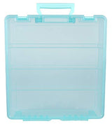 ArtBin 6955AA Super Satchel 1-Compartment Box, Art & Craft Organizer, 1-Pack, Translucent Aqua ArtBin