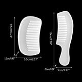 2Pcs Comb Silicone Molds for Epoxy Resin Hair Comb Resin Casting Mold Silicone Resin Jewelry Molds DIY-Craft Jewelry Making Craft Tool KUFptva