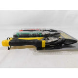 Stanley 3 Piece FatMax Aviation Tin Snip Set with Chrome Molybdenum Steel Blades, Auto Retractable Handles, and Color Coding for Home Improvement Stanley