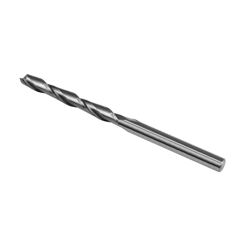Square End Mill JESTUOUS Carbide 2 Spiral Flute Drill Bits 1/4" Shank Dia.2" Cut Length for Drilling Slotting,1 Piece JESTUOUS