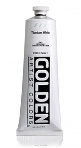 Heavy Body Acrylic Paint by Golden in 5 Ounce Tube Titanium White Golden Artist Colors