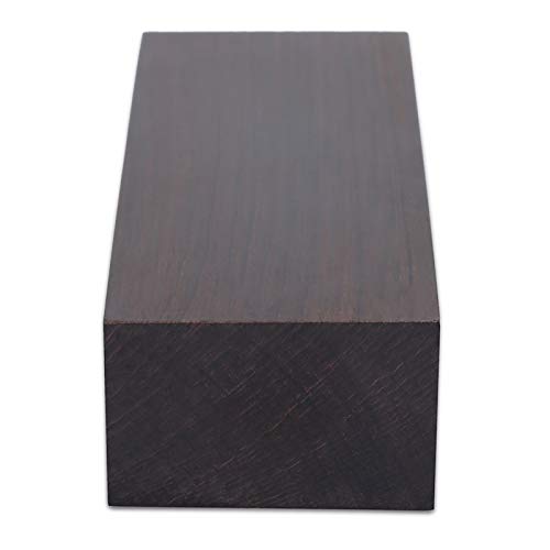 VGEBY DIY Ebony Wood Block, Ebony Wood Lumber Blank DIY Material for Music Instruments Handle Tools 12 * 4 * 2.5 Black Played Accessories Performance