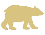Polar Bear Cutout Unfinished Wood Animal Winter Decor Zoo Decor Artic Circle MDF Shaped Canvas Style 1 Diverse Woodworking