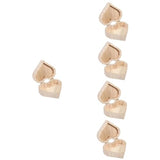 NOLITOY 5pcs Vintage Cases Unfinished Treasure Chest Heart Jewelry Case Ring Case Jewelry Organizer Tray Engagement Ring Heart Case Ring Chest NOLITOY