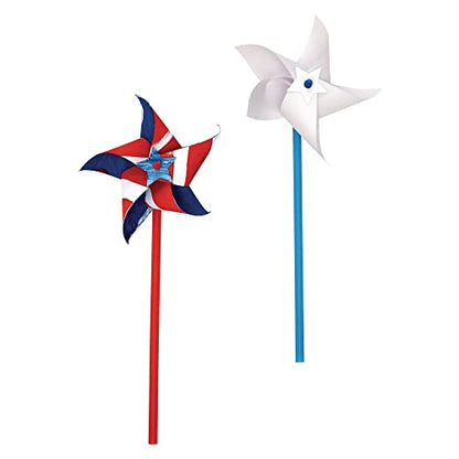 Colorations DIY Pinwheel for Kids, Kit for 24, Paper Craft, Arts & Crafts, Wind, STEM, STEAM, Garden, Play, Party, Spinner, Toy, Latex-Free - WoodArtSupply