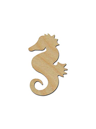 Seahorse Cut Outs Unfinished Wood Mini Seahorses 3" Inch 6 Pieces SEAH-06