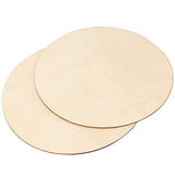 JEUIHAU 40 Packs 10 Inches Wood Rounds, Unfinished Blank Wood Circles, Natural Round Wooden Discs for DIY Crafts, Door Hangers, Home Decors JEUIHAU