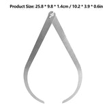 Watris Veiyi 10inch Clay Caliper Tool, Stainless Steel Caliper Clay, Measuring Pottery Tool, Bent Leg Stainless Steel Caliper, Inside Outside Watris Veiyi