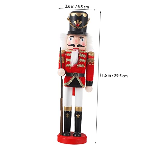 CIMAXIC Puppet Ornaments Desktop Wooden Puppets Decor Wooden Nutcracker Model Nutcracker Wooden Puppet Wood Puppet Decor Christmas Decoration Holiday CIMAXIC