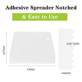 DLUGOPIS adhesive spreader notched Glue Spreader adhesive barrier spreader plastic trowel notched 3/16 Inch Inch Tooth, Hardwood Flooring Spreader DLUGOPIS
