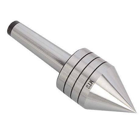 HunterBee MT2 Heavy Duty Live Bearing Tailstock Center 40CR Metal Wood Lathe Tool&60 degree rotary/revolving chuck woodworking machine lathes HunterBee