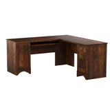 Sauder Harbor View Corner Computer Desk, Curado Cherry finish Sauder