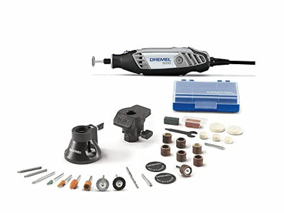 Dremel 3000-2/28 Variable Speed Rotary Tool Kit- 1 Attachments & 28 Accessories- Grinder, Sander, Polisher, Router, and Engraver- Perfect for - WoodArtSupply