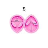 Shiny Glossy Alien-Shape Resin Jewelry Molds Silicone Molds for Epoxy Resin Earring Making Supplies Resin Keychain Mold Clay Molds Handmade Jewellrey Angel Wings