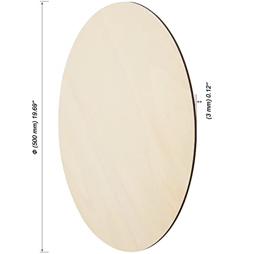  12 Pack 20 Inch Round Wood Circles for Crafts Unfinished Wood  Circles Natural Round Wood Discs Blank Round Wood Signs Cutouts for Door  Hangers, Door Design, Signs Making, Wood Burning, Painting