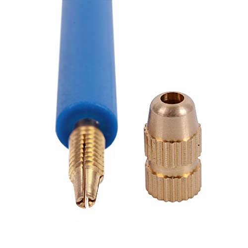 YANTAISIYU 4 Pcs Ventilating Needles for Lace Wig + 1 Blue Holder Ventilating Needle Kit for Wig Making YANTAISIYU