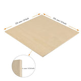 MUKCHAP 15 Piece 10 Inch Square Wood Sheets, 1/4 Inch Unfinished Wood Sheets, Plywood Boards for Crafts, Drawing, Carving, DIY MUKCHAP