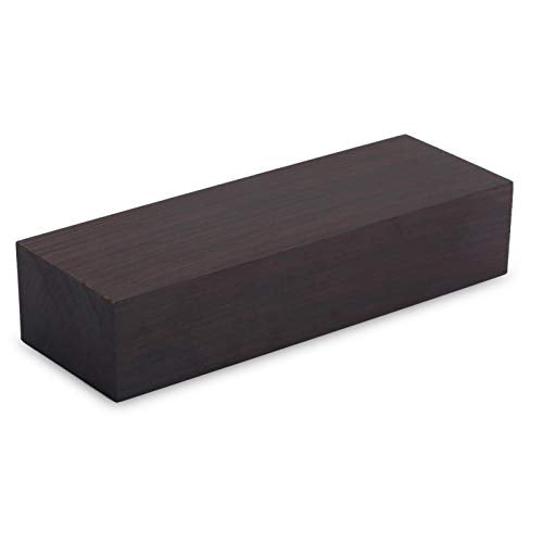 VGEBY DIY Ebony Wood Block, Ebony Wood Lumber Blank DIY Material for Music Instruments Handle Tools 12 * 4 * 2.5 Black Played Accessories Performance