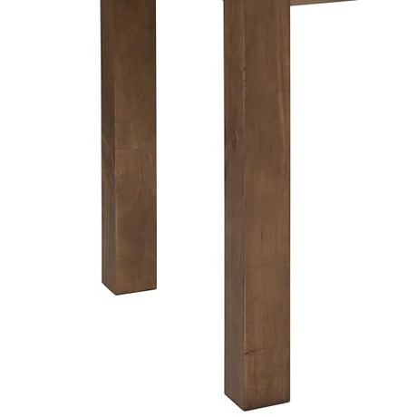 Merrick Lane Jessamine 46" x 30" Rectangular Antique Rustic Solid Pine Farm Dining Table Merrick Lane
