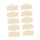 Kisangel Hanging Wooden Sign Unfinished Wood Sign Wood for Crafts Unfinished Wood Slice Rectangular Wooden Sign Crafts Wood Signs Wood Crafts Kisangel