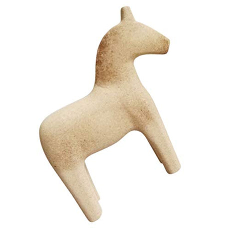 Healifty Unfinished Wooden Dala Horse Swedish Dalecarlian Horse Figurine Vintage Blank Wooden Horse Statue Sculpture for Kids DIY Painting Toy Mosaic Healifty