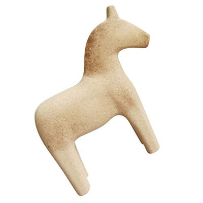 Healifty Unfinished Wooden Dala Horse Swedish Dalecarlian Horse Figurine Vintage Blank Wooden Horse Statue Sculpture for Kids DIY Painting Toy Mosaic