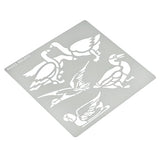 Aleks Melnyk No.477 Metal Stencil, Geese, Ducks, Poultry Farm, Birds, Animals, Canada Goose. Small Stencil, 1 PC, Template for Wood Burning, Aleks Melnyk