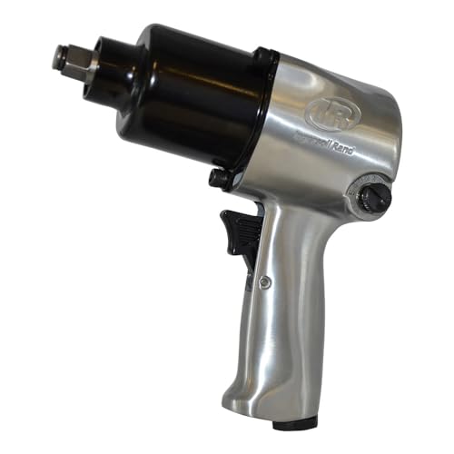 Ingersoll Rand 231C 1/2” Drive Air Impact Wrench – Lightweight, Max 600 ft-lbs Torque Output, Adjustable Power, Twin Hammer, Silver, 3.4 x 8.2 x 8.8 - WoodArtSupply