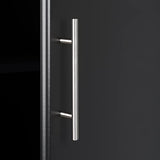 Prepac Elite Functional 8-Piece Garage Cabinets and Storage System Set G, Simplistic Garage Closet Shop Cabinets 16" D x 128" W x 89" H, Black, Prepac