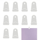 [10 pack] Impresa Mat Hangers for Cricut Cutting Mats to Organizes - Easy To Install Standard Grip Cutting Mat Hangars - Durable Impresa Holder for IMPRESA