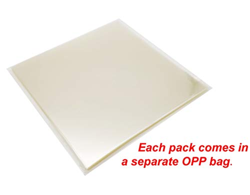 Sovenny 20 Pieces 7 mil Clear Square Mylar Sheet Blank Stencils 6×6 inch Templates for Cricut and Silhouette Machines Sovenny