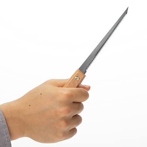 KAKURI Japanese Keyhole Saw for Woodworking 4-3/4" Made in JAPAN, Japanese Hand Pull Jab Saw Tool for Precision Cutting, Curved Cutting, Razor Sharp KAKURI