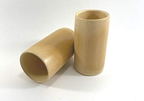 TXV Mart | Disposable or Reusable Natural Bamboo Wood Drinking Cup 12 oz | Wooden Tea Cup Coffee Mug Wine Mug, 4 Pack TXV