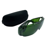 Laser Safety Glasses Eye Protection YAG UV IPL Light Typical 1064nm Laser Protection Glasses Goggles OD 4+ Green Color for Laser Engraving Cutting SUQUUB