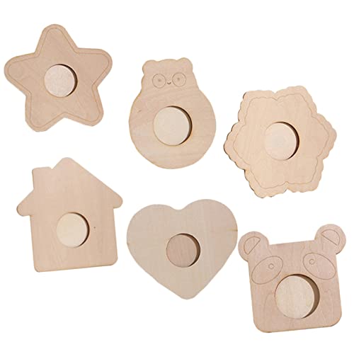 DECHOUS 30 Pcs Wooden Blank Photo Frame Star Picture Frame Diy Blank Wooden Frame Painting Craft Kit Blank Wood Picture Frame Unfinished Picture DECHOUS