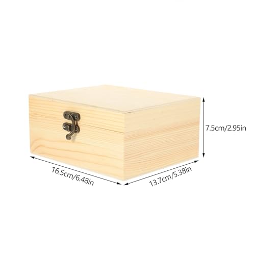 VOSAREA Box Solid Wood Jewelry Box Hair Clip organzier Ornament case Earring Storage Packing case Decor Jewelry Organizer case Jewelry Container VOSAREA