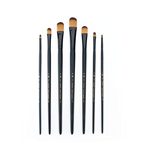 Majestic Royal and Langnickel Long Handle Paint Brush Set, Filbert, 7-Piece - WoodArtSupply