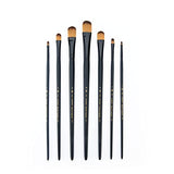 Majestic Royal and Langnickel Long Handle Paint Brush Set, Filbert, 7-Piece Majestic