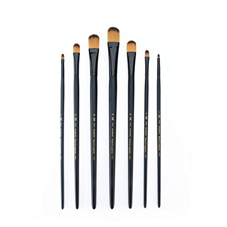 Majestic Royal and Langnickel Long Handle Paint Brush Set, Filbert, 7-Piece Majestic