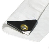 8'x20' 12 mil White Tarp Extra Heavy Duty 3 Ply Reinforced Canopy 6 oz (Approximate 7’.6 x 19’.6) DAY STAR SHADES