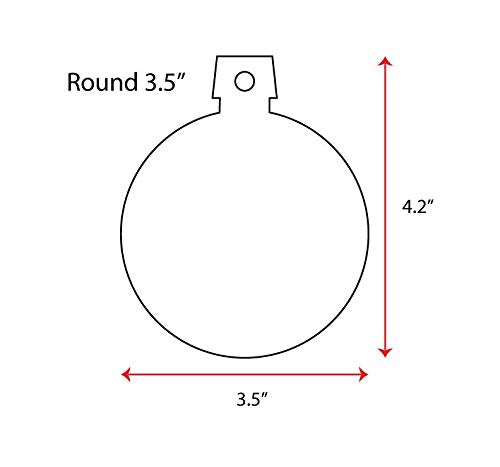 25 Wood Christmas Ornaments Blanks Round 3/16" Thick (Select Size) - Made USA - (3.5") - WoodArtSupply