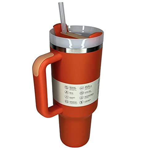 STANLEY Quencher H2.0 FlowState Tumbler 40oz (Tigerlily) WoodArtSupply