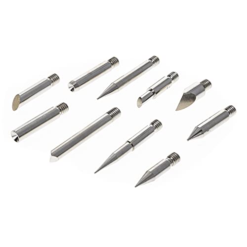 28pc Wood Burning Wood Working and Assorted Soldering Tips Stencil Set Crafting Universal Tool