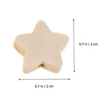 SEWACC 100 Pcs Wooden Beads 20 MM Star Shape Unfinished Wood Beads Spacer Beads with Hole for Crafts DIY Jewelry Making SEWACC