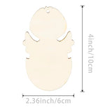 Egg Chicken Shape Wooden Easter Egg Cutouts Blank with Twines Wood Slices Ornaments for Christmas Birthday Party Happy Easter Spring Home Decor DIY Zontween